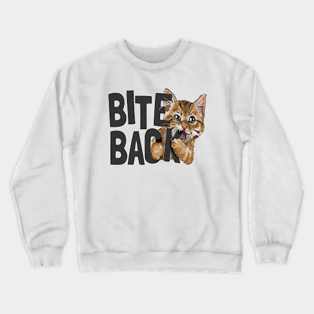 Bite Back Crewneck Sweatshirt by Mako Design 